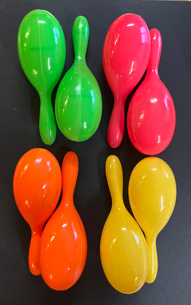 7” Neon Maracas (1 Dozen Pairs)