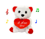 6” White Bear Plush with Sound (1 Dozen)