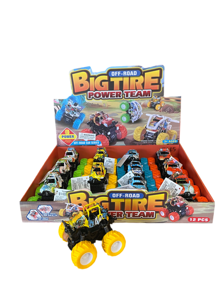 Big Tire Power Team Vehicles (1 Dozen Display)