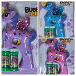 Unicorn Bubble Blaster 20 Hole -Pink/Blue/Purple (1 Unit)