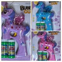 Unicorn Bubble Blaster 20 Hole -Pink/Blue/Purple (1 Unit)
