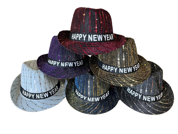 Happy New Year Flashing Hat (1 Unit)