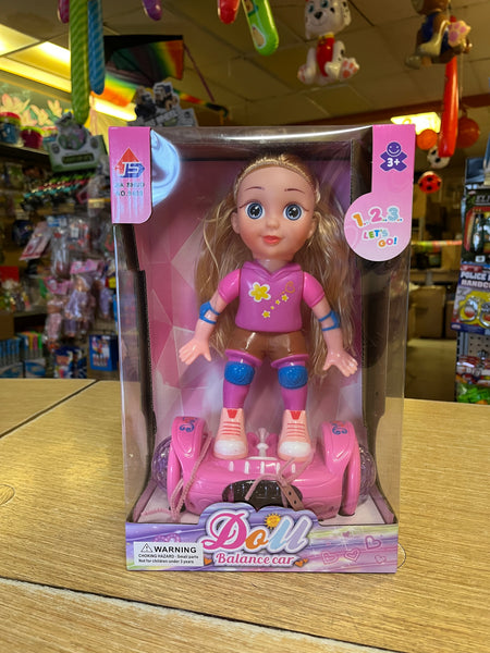 B/O Doll With Music on Hoverboard (1 Unit)