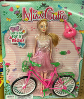 Doll with Bike on Card (1 Unit)