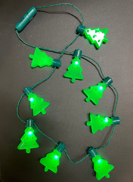 Light-Up Christmas Tree Necklace (1 Dozen)