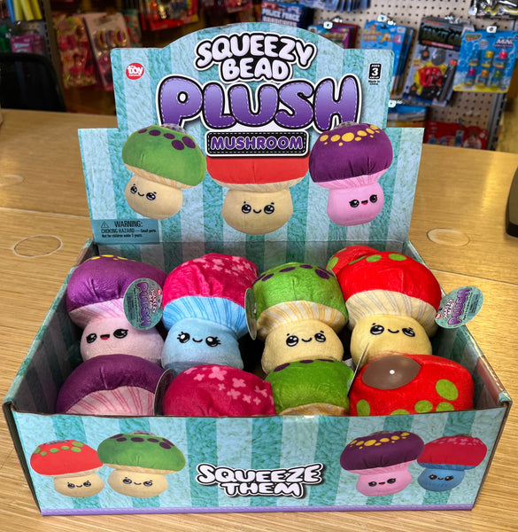 3” Mushroom Squishy Bead Plush