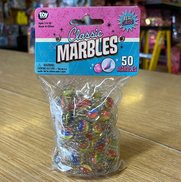 Classic Marbles 50pcs With Shooter (1 Dozen)