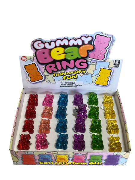 Bear Rings - Assorted Colors (1 Dozen)