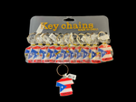 Puerto Rico Flag T-Shirt Keychain (1 Dozen)