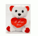 6” White Bear Plush with Sound (1 Dozen)