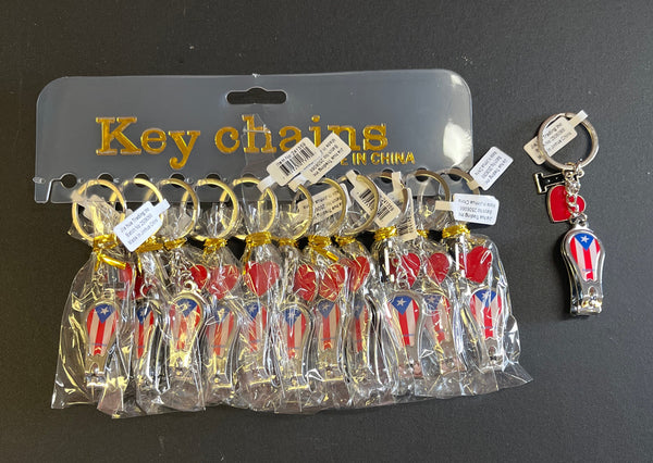 Puerto Rico Nail Clipper Keychain (1 Dozen)