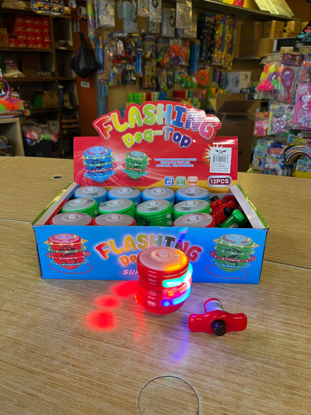 Flashing Musical Peg Tops (1 Dozen)