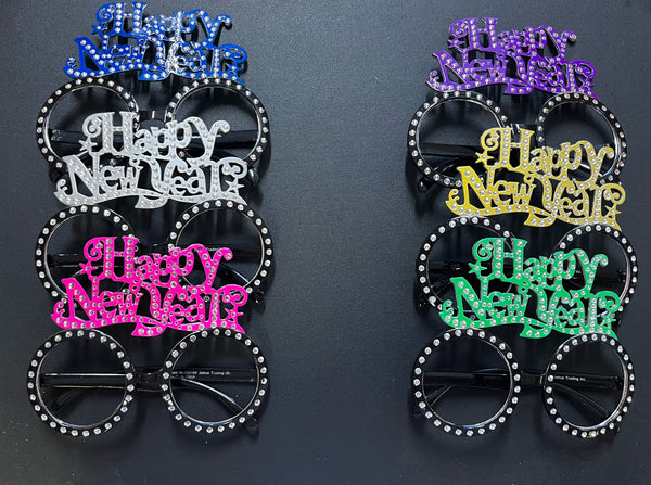 Happy New Year Glasses Fashion Design (1 Dozen)