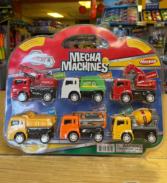 6 Pcs Mega Machines Trucks (1 Unit)