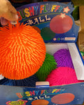 Jumbo Light-Up Bushy Fluffy Ball 9" (6 Pcs Display)