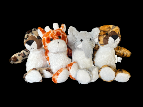 9” Safari Animals Plush (1 Unit)