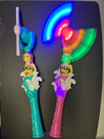 Mermaid Spinning Light and Music Wand (1 Unit)