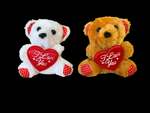 Valentine Plush Bear 6” (1 Dozen)