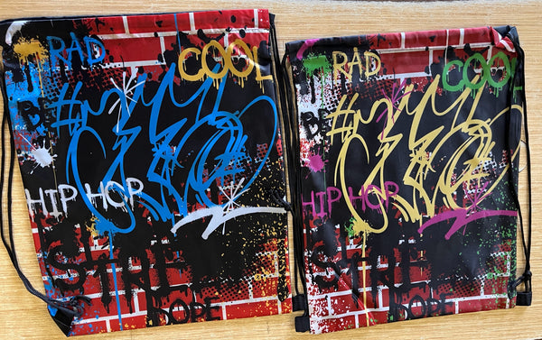 12" x 13" Grafitti Print Backpack (1 Dozen)
