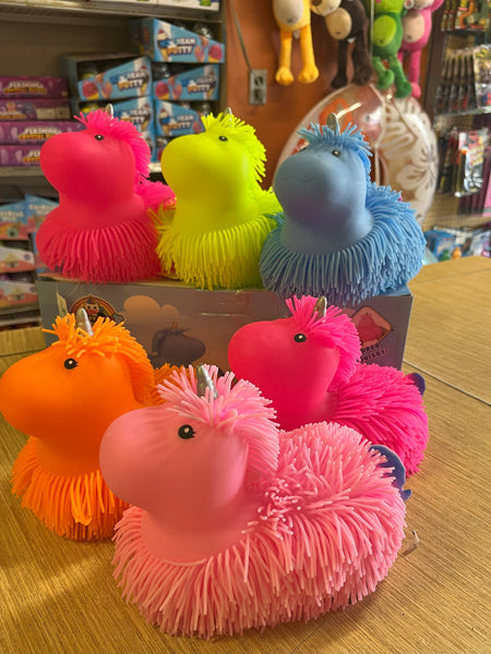 Bushy Puffer Unicorn 9" (6 Pcs/Display)