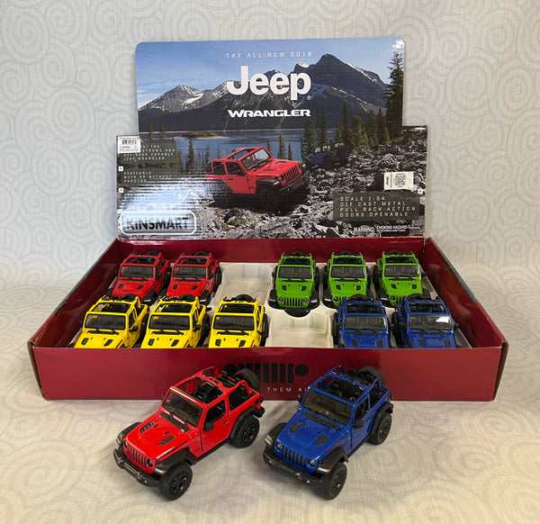 Jeep Wrangler Die Cast 1:34 (1 Dozen)