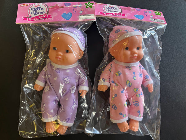 8” Baby Doll in Bag - Assorted (1 Unit)