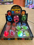 Flashing Bumpy Ring - Assorted (1 Dozen)