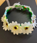 Flower Halo w/Lights - White (1 Unit)