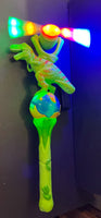 Dinosaur Swivel Fan Wand w/Sound (1 Dozen)