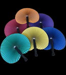 10" Folding Fans - Assorted (1 Dozen)