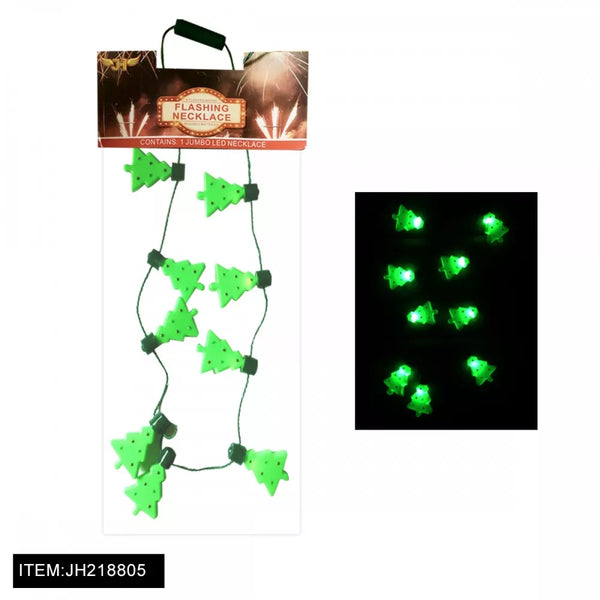Light-Up Christmas Tree Necklace (1 Dozen)