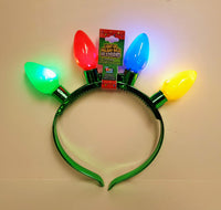 Light-Up Christmas Bulb Headband (1 Dozen)