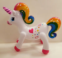Rainbow Unicorn Inflatable 20" (1 Dozen)