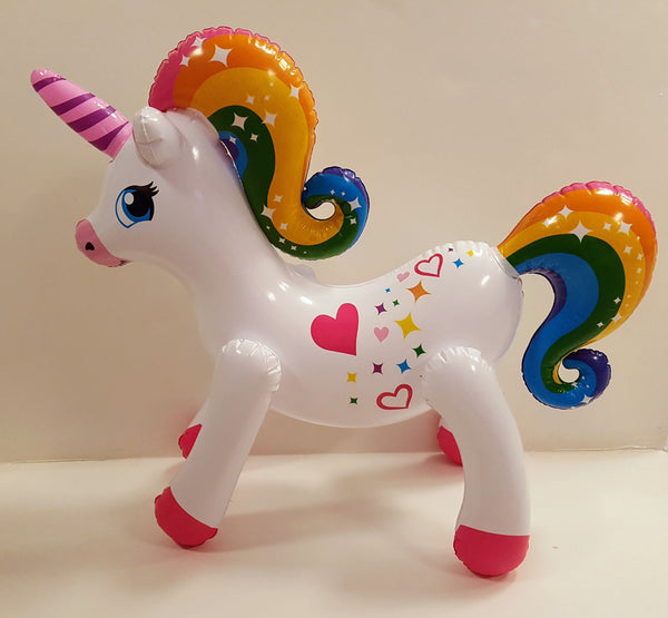 Rainbow Unicorn Inflatable 20" (1 Dozen)