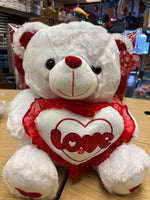 White Bear With Heart 15" (1 Unit)