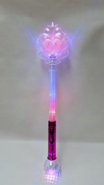 Princess Heart Wand With Sparkle Ball 21" (1 Dozen)